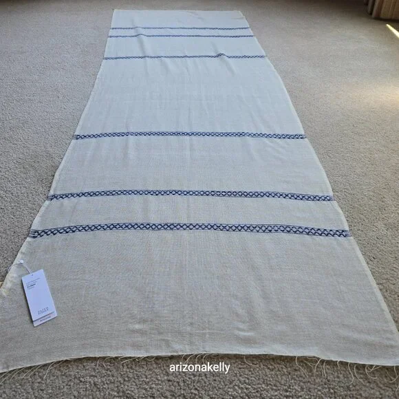 NWT Eileen Fisher Handloomed Ethiopian Artisan Cotton Scarf - Picture 7 of 16